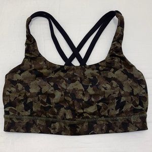 Lululemon camo print sports bra